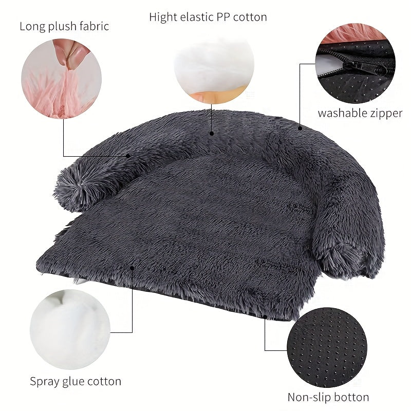 Winter warm summer breathable! Removable and washable design for easy care, thickened non-slip cushion to protect the floor, multi-size suitable for cats/small and medium-sized dogs