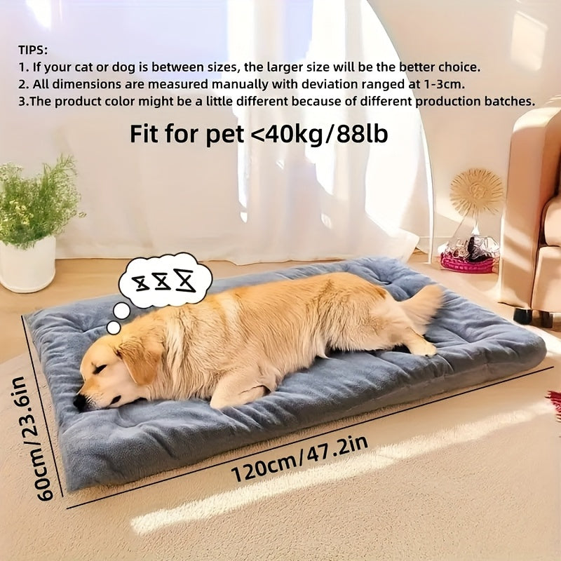 Extra Large Plush Cat and Dog Sofa Bed - Suitable for Small to Large Dogs and Cats, Thick Soft Pet Mat, Comfortable Polyester Filling, Ideal Gift for Dog Lovers and Cat Enthusiasts, Modern Pet Bed | Durable Pet Bed, Perfect for 15 Bedroom Types