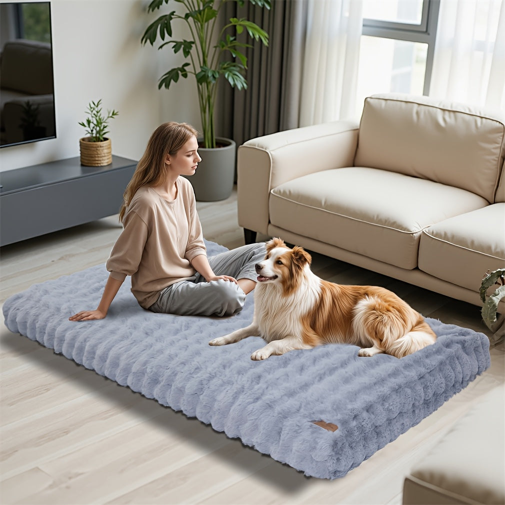 Bingopaw Large Dog Bed - Thick Foam Base & Removable Cover, Multiple Sizes (M-XXXXL), Plush Sponge Pet Bed for Medium/Small/Large Dogs & Cats, Cozy Sleeping Area with Removable Cover, Dog Bed, Cozy Pet Furniture, Plush Pet Bed, Durable Pet Furniture