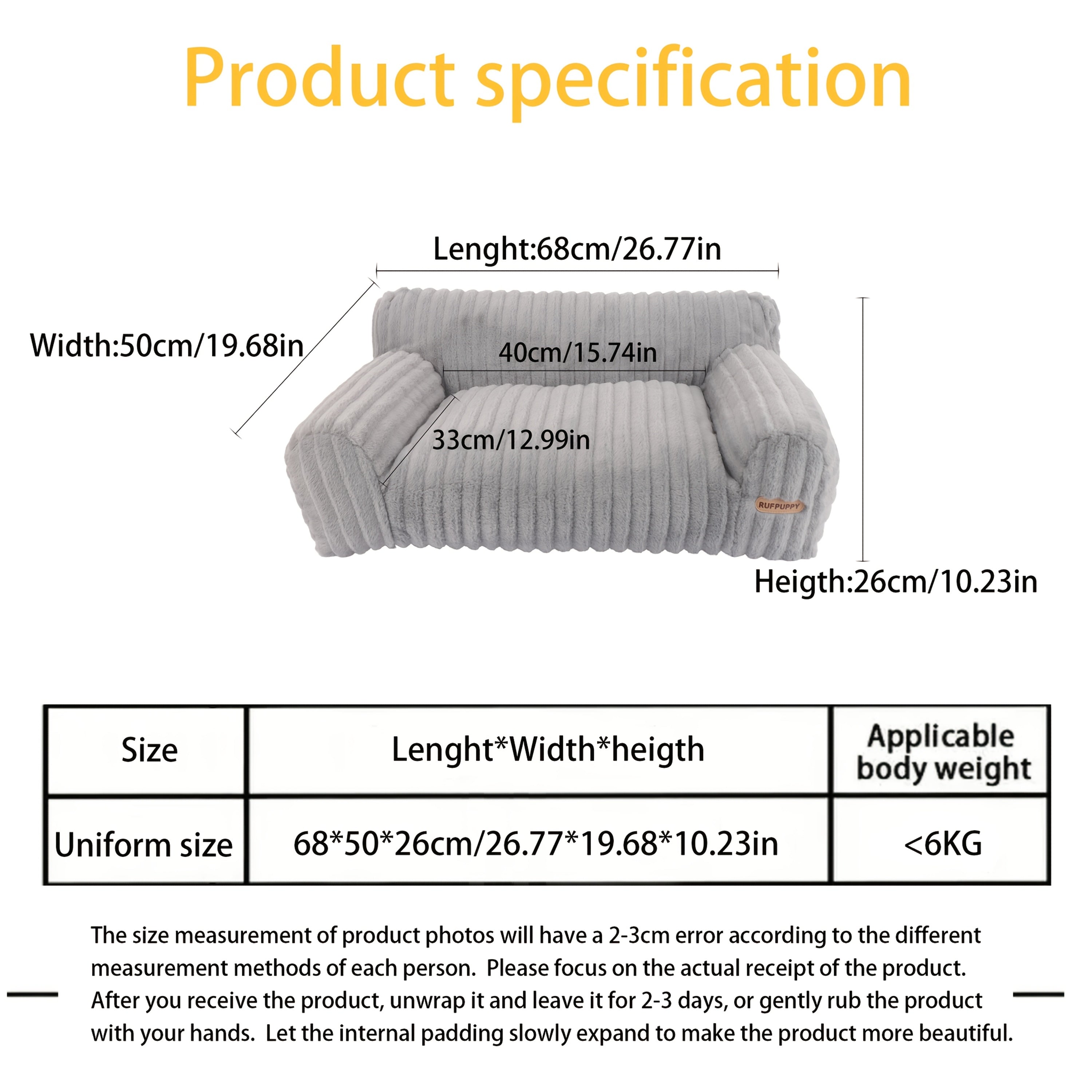 Luxurious Gray Plush Cat Bed - Ultra-Soft, Warm Sofa with Non-Slip Base & Removable Cover - Perfect for Napping & Relaxation, Easy to Clean, Polyester Fill - Ideal Lounger for Kittens & Cats, Cat Lounger|Cozy Pet Bed|Nonslip Base