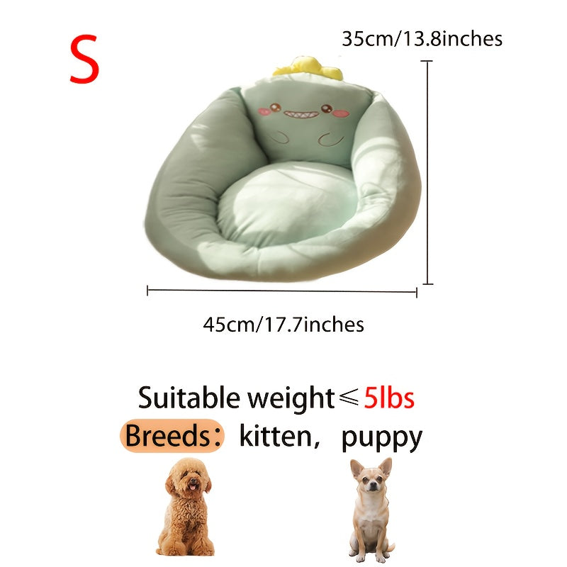 Dog Sofa - Pet Couch with Soft Polyester Fiber Padding, Easy Assembly, for Small/Medium/Large Dogs - Ideal for Living Room, Bedroom, Balcony - Pet Furniture for Puppies & Adult Dogs, Cozy Pet Seat, Easyclean Material, Round Dog Bed, Highquality Padding,