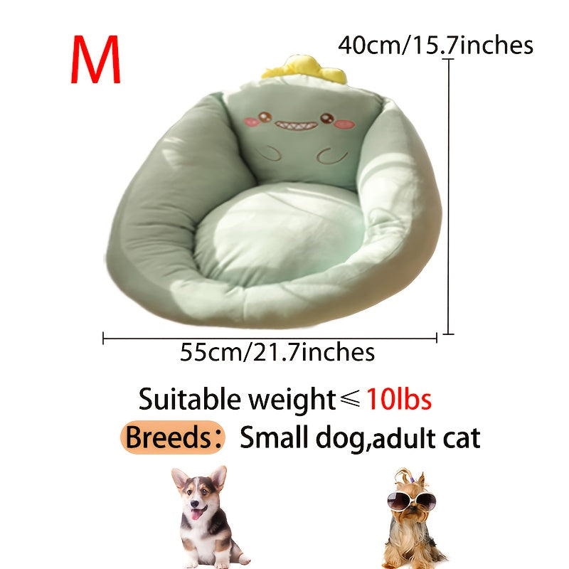 Dog Sofa - Pet Couch with Soft Polyester Fiber Padding, Easy Assembly, for Small/Medium/Large Dogs - Ideal for Living Room, Bedroom, Balcony - Pet Furniture for Puppies & Adult Dogs, Cozy Pet Seat, Easyclean Material, Round Dog Bed, Highquality Padding,